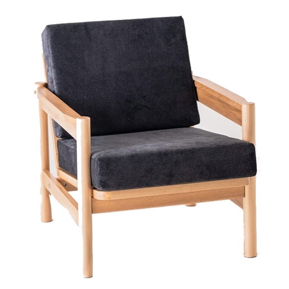 Fotel CARL Gwiaździsta Noc/Naturalny