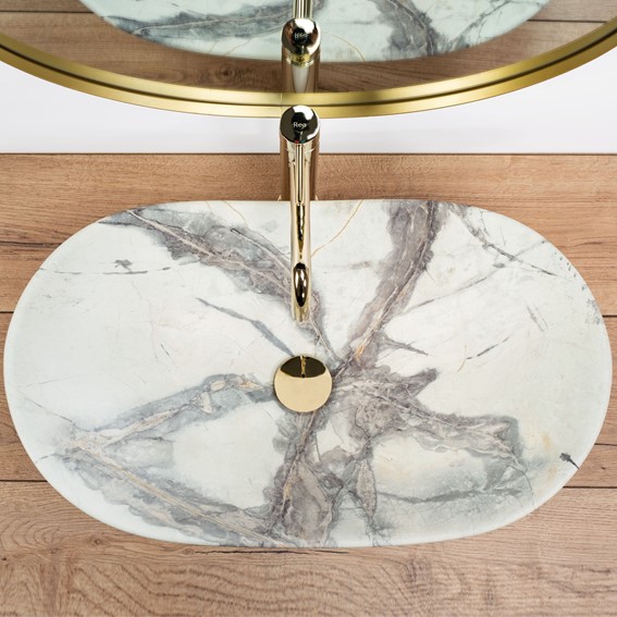 Umywalka Nablatowa ROYAL Piaskowy