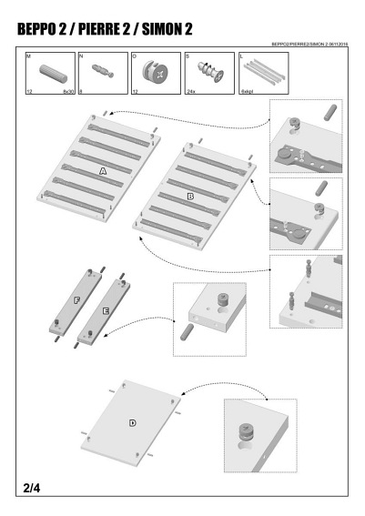 SIMON 2 kontenerek biały