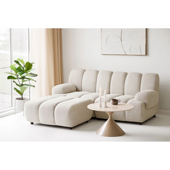Sofa Modułowa TAZA 2,5-Osobowa Lewa Beżowy