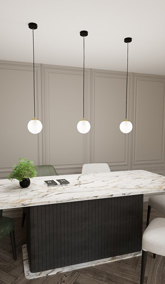 Lampa Wisząca ROYAL 1 Czarny