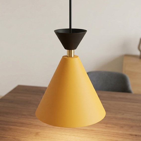 Lampa Wisząca KLEVER 3 Pomarańczowy/Czarny