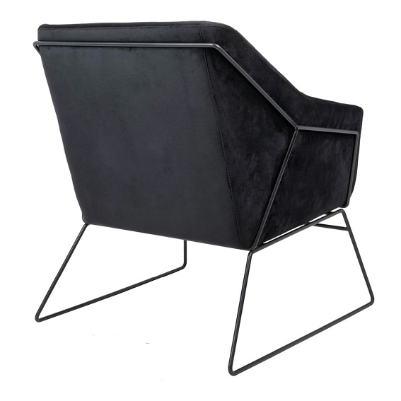 Fotel EMMA Velvet Czarny