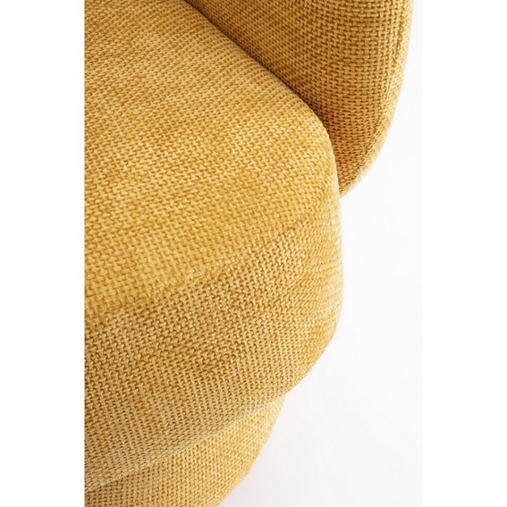 Fotel Obrotowy JULIENNE Żółty