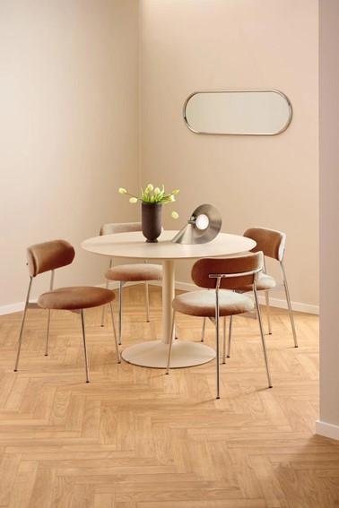 Krzesło LYRIC Pomarańczowy/Chrom