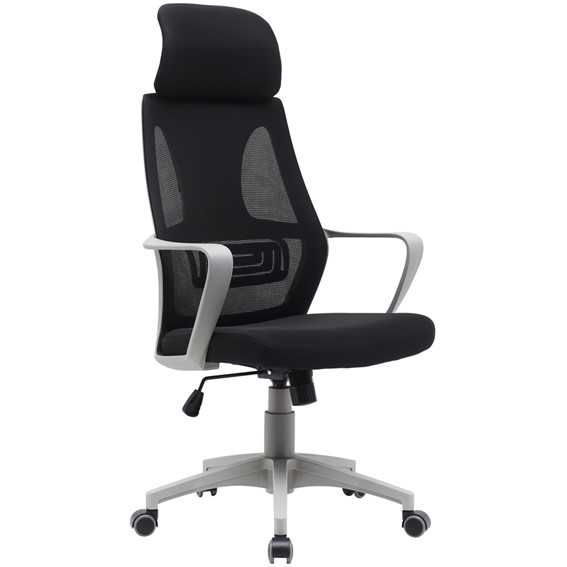 Fotel Obrotowy Q-095 Szary/Czarny