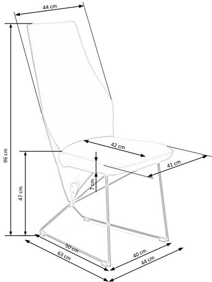 Krzesło K485 Ciemny Zielony