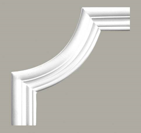 Narożnik Naścienny Gładki LNG-08-1 23 cm Biały