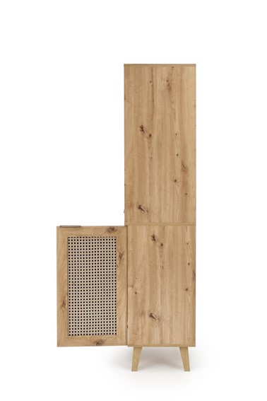 Regał BORNEO REG1 Dąb Artisan/Czarny