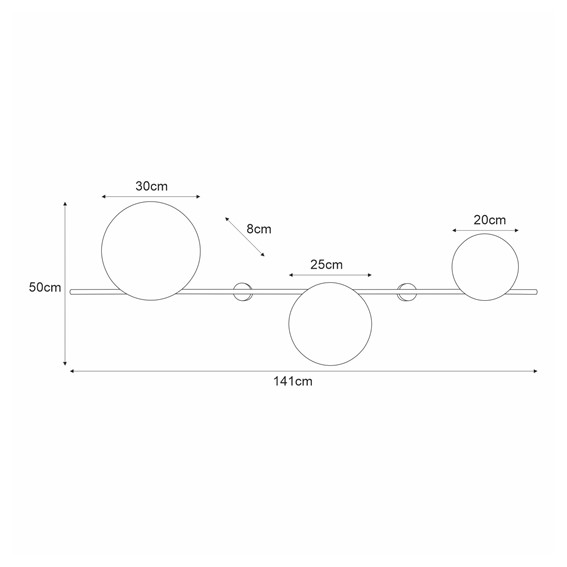 Kinkiet PERO K-5325 Biały