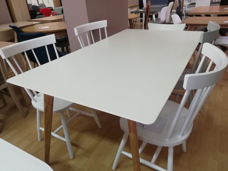 Stół MILAN 160x90 Biały/Dąb