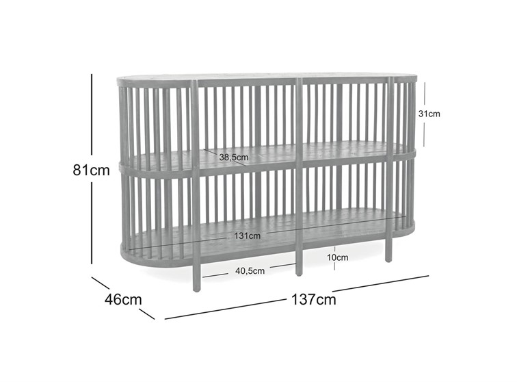 Komoda AVOLA AV2180-54 Brązowy