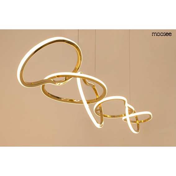 Lampa Wisząca JAZZ 6 Złoty/Biały