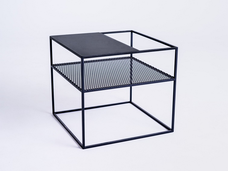 Stół Kawowy Matrix Metal 50x50 Czarny