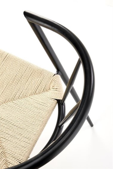 Krzesło K515 Czarny/Naturalny