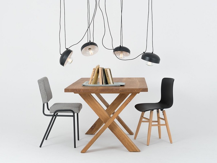 Lampa wisząca POPO FLAT 4 – czarny