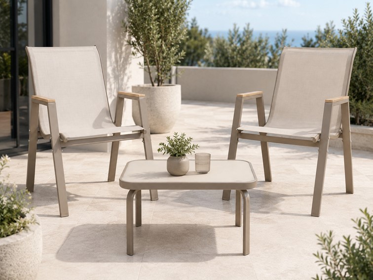 Zestaw Balkonowy NERANO Wood Duo Taupe