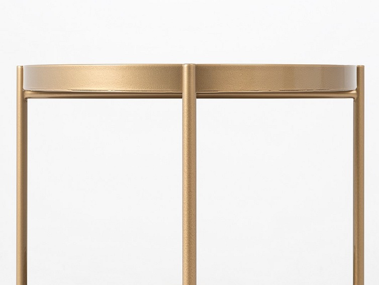 Stolik Hanna Metal 1-F 40x60 Złoty