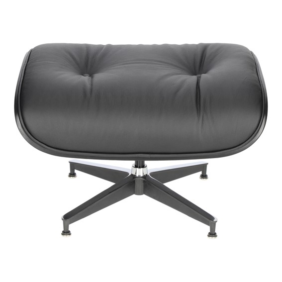 Fotel VIP z Podnóżkiem Czarny