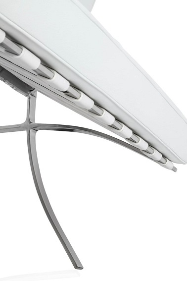 Fotel BARCELON PRESTIGE Biały Skóra Naturalna