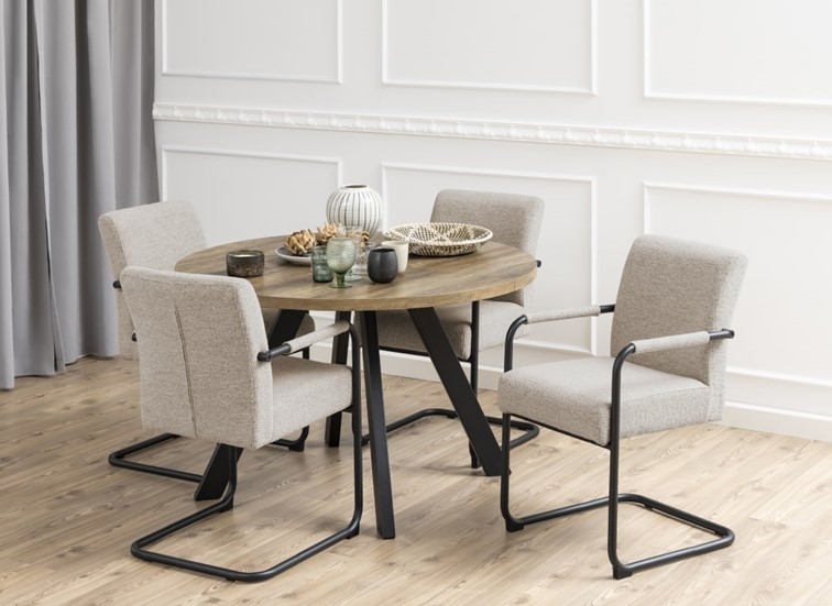 Stół ZALIDA fi120 Dąb