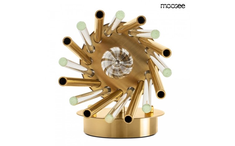 Lampa Ścienna LORENZO Złoty/Transparentny