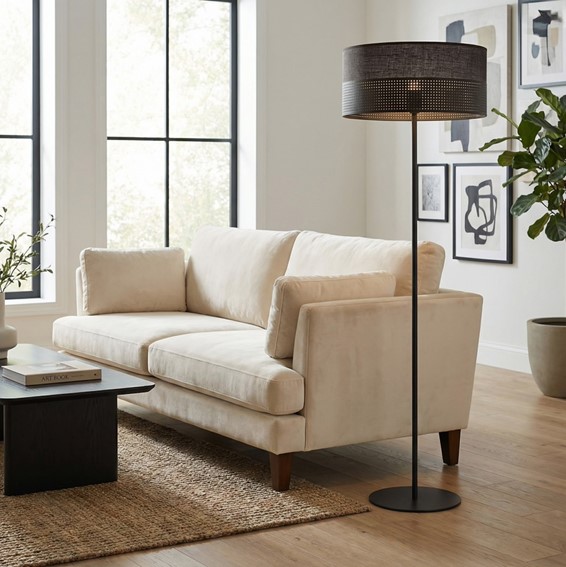 Lampa Podłogowa KARBON LP1 Czarny