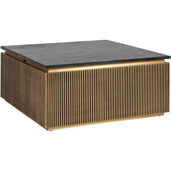 Stolik Kawowy IRONVILLE Złoty/Czarny