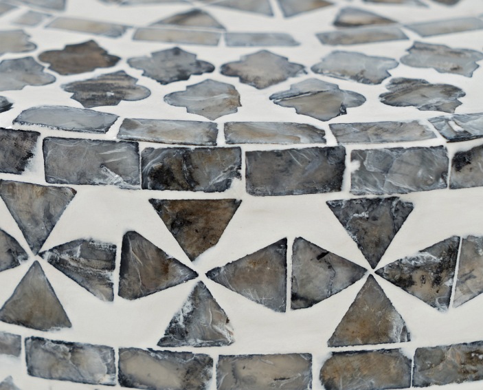 Stolik Okrągły AV1730-28GT 41x46 Szary