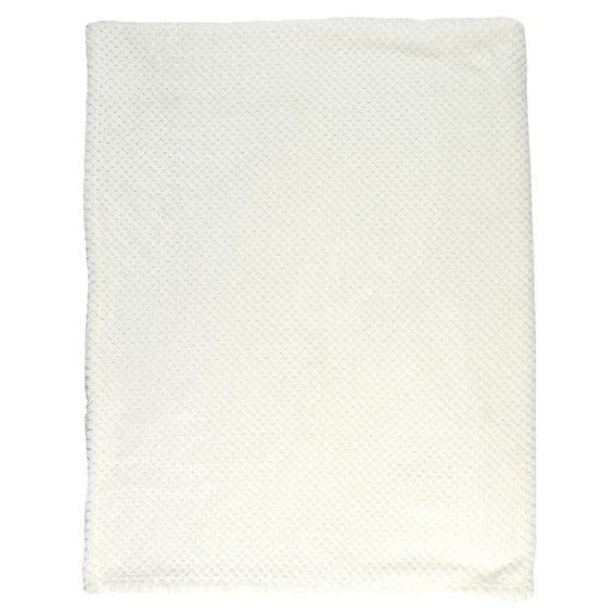 Koc/ Pled HONEYCOMB Kremowy 120x150cm