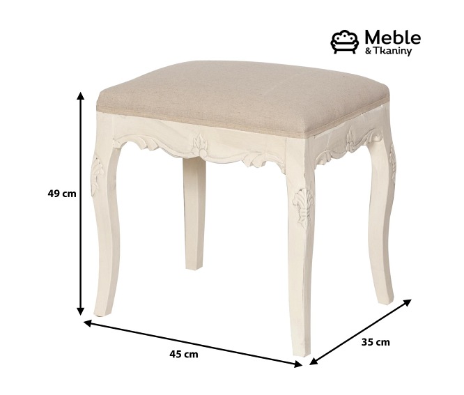 Stołek Siedzisko RIMINI 046 Kremowy