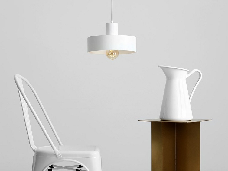 Lampa Wisząca Fay 1 M 25x15x90 Biały