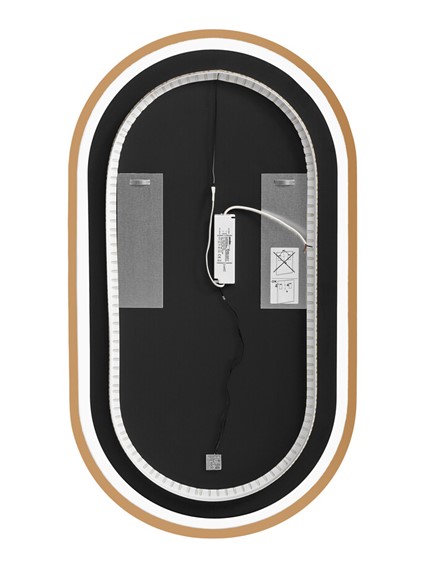 Lustro LED APOLLO 90x50cm Złoty