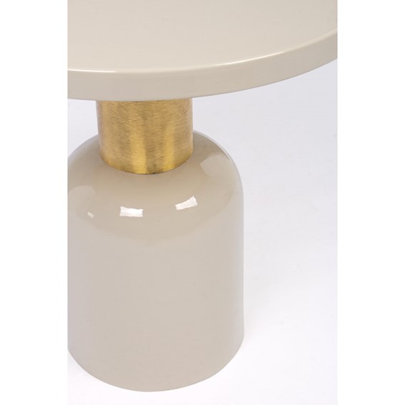 Stolik Kawowy NALIMA Fi50,5cm Beżowy