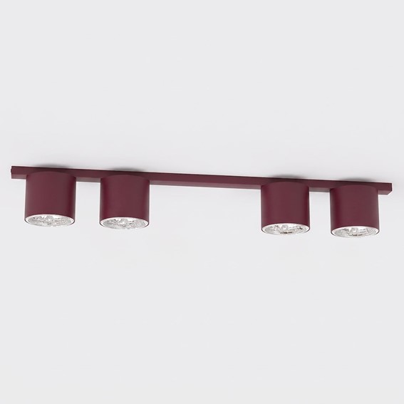 Lampa Sufitowa NANO 4 Burgundowy