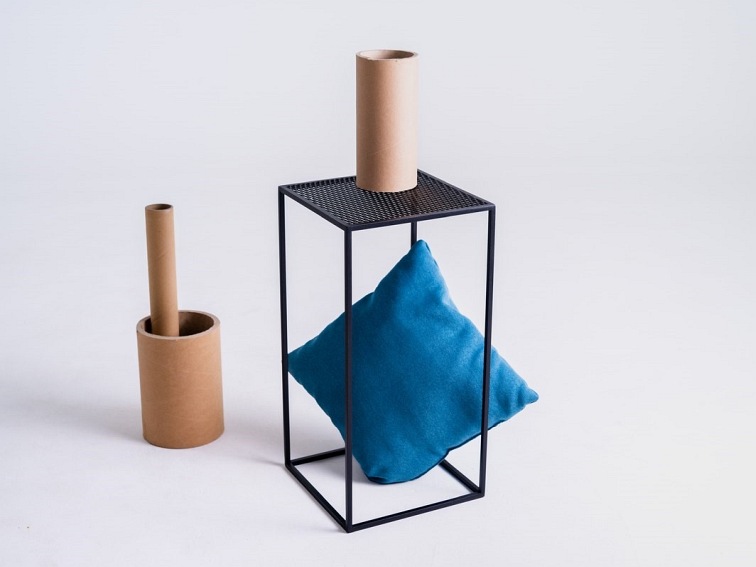 Stolik Matrix Metal 30x30x60 Czarny