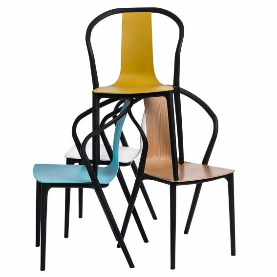 Krzesło BELLA Czarne/Białe