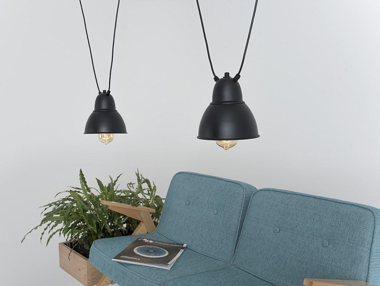 Lampa wisząca COBEN 2 Czarny