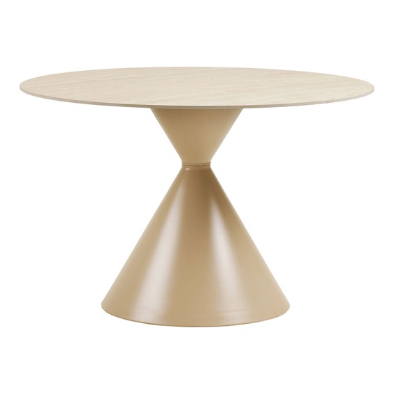 Stół Okrągły ANNECY fi120 Beżowy