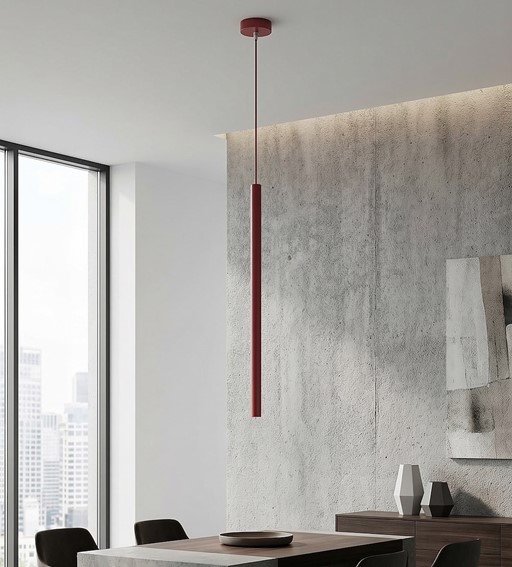 Lampa Wisząca SELTER 1 Burgundowy