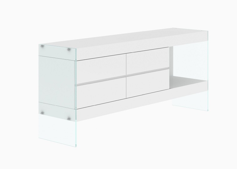 Komoda Soho SH02 45x184x80 Biały Połysk