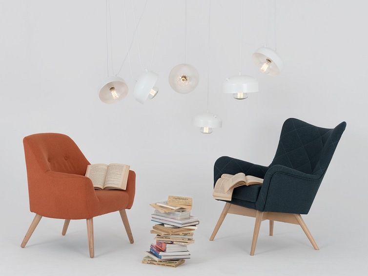 Lampa wisząca POPO FLAT 6 – biały