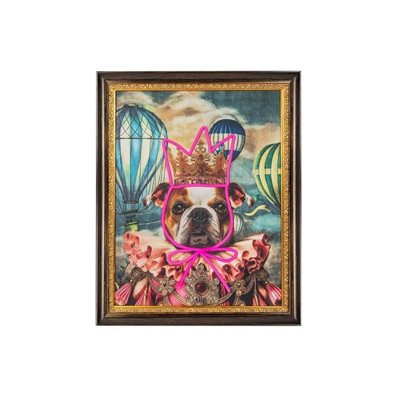 Obraz NEON BULLDOG BALOON  80x100cm