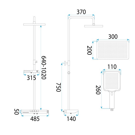Zestaw Natryskowy PEDRO Tytan