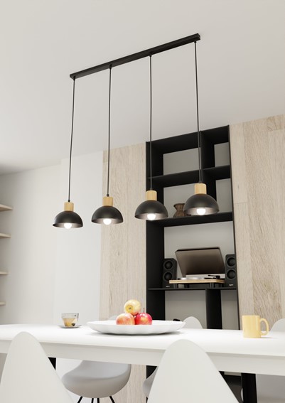 Lampa Wisząca SECO 4 Czarny