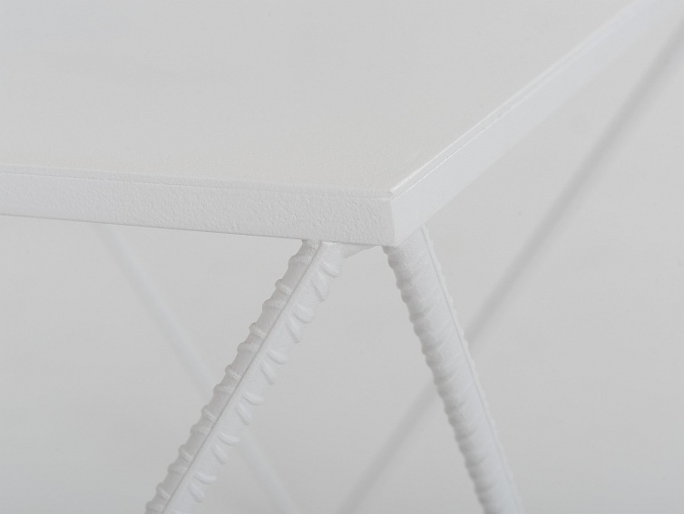 Stół Kawowy Daryl Metal 60x60 Biały