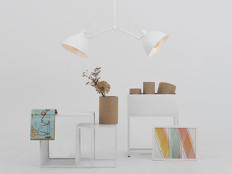 Lampa Wisząca Coben Two Head 26x100x100 Biały