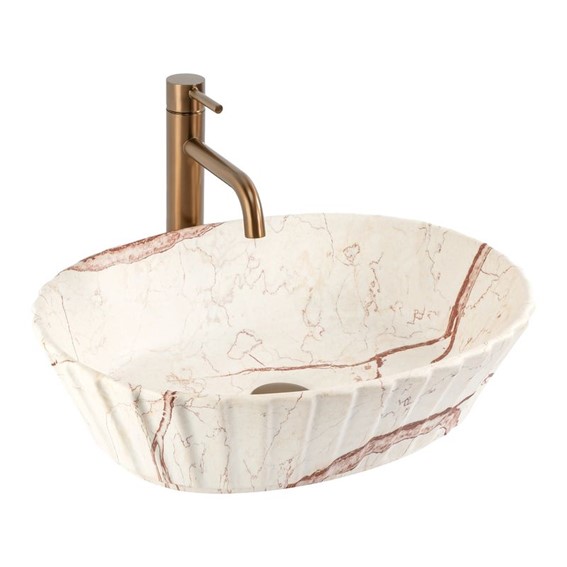 Umywalka Nablatowa SAMANTA Beżowy