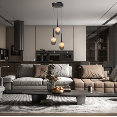 Plafon ASTI 3P Czarny