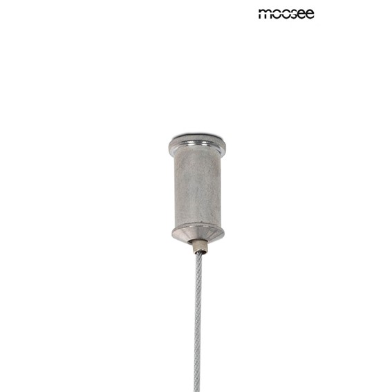 Lampa Wisząca WAVE CORDON 1A Srebrny/Transparentny